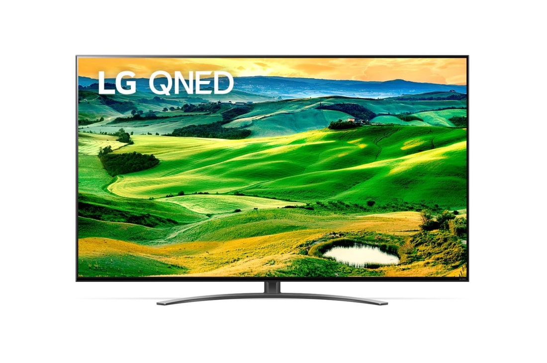 LG 50-tolline QNED 4K teler, LG QNED-teleri esivaade t?itekujutise ja toote logoga, 50QNED813QA