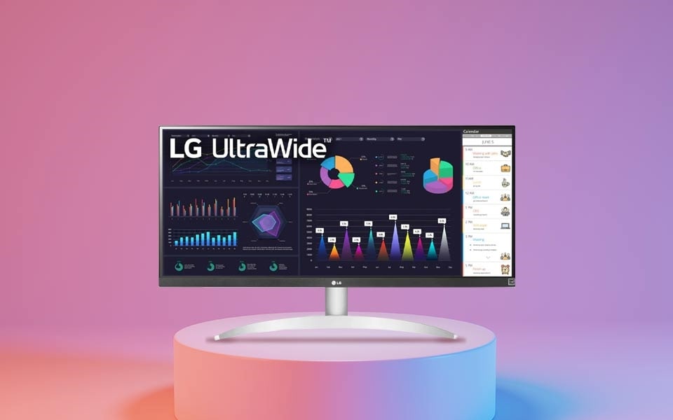 34-tolline LG 21:9 UltraWide Full HD IPS monitor sinise valguse filtriga