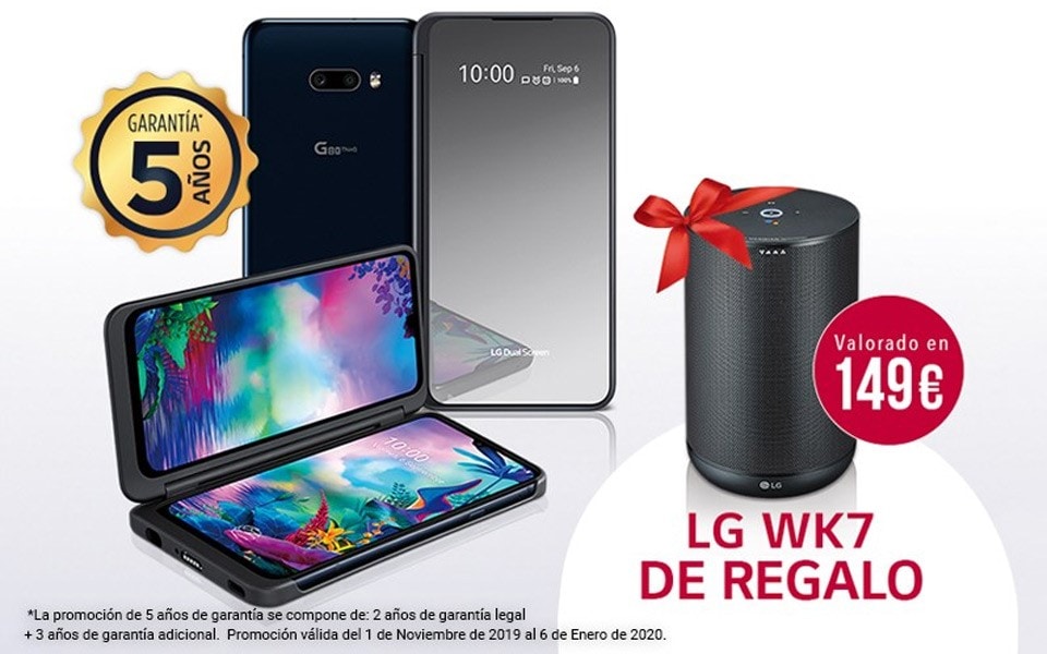 An image of showing gift promotion for g8x thinq - buy g8x and get wk7 for free. 