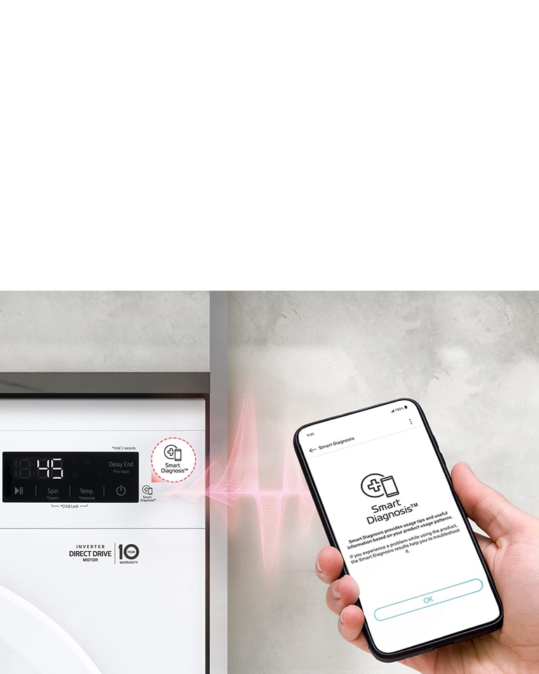 Smart Diagnostics? mahdollistaa pesukoneen ongelmien tarkistamisen puhelimesta