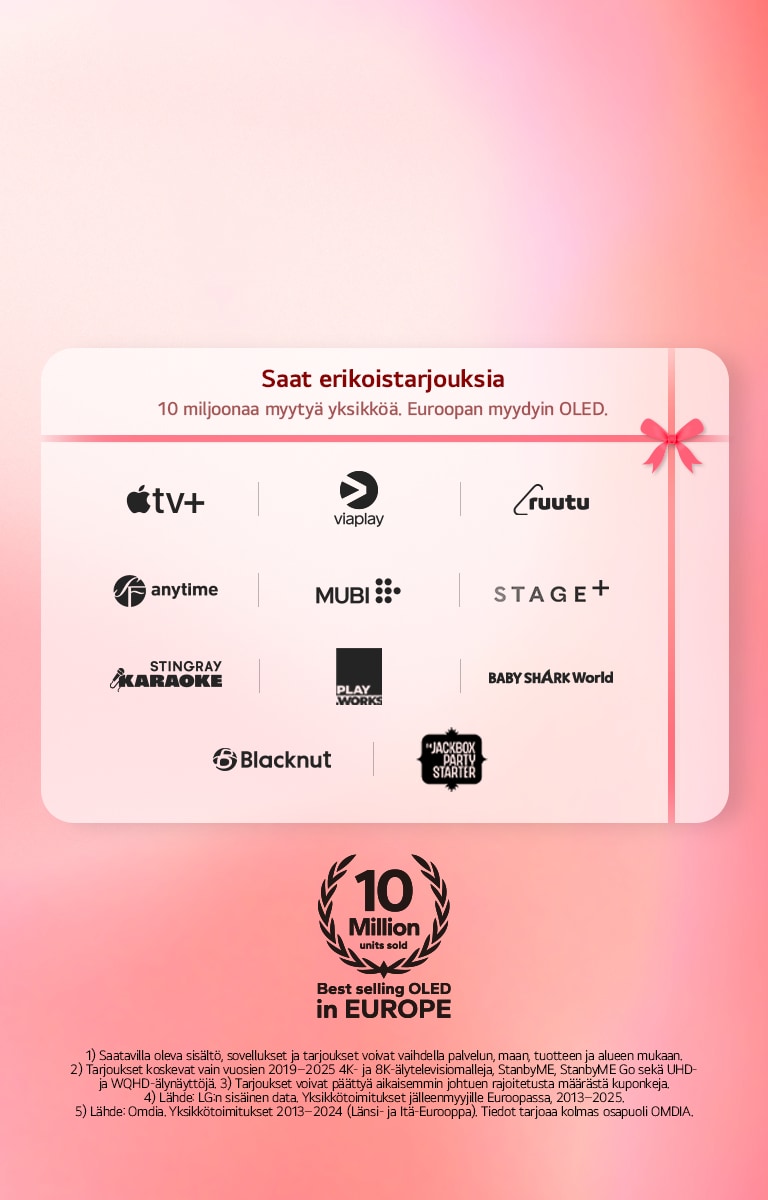 Punainen laatikko, jossa lukee ”LG Streaming Week”.