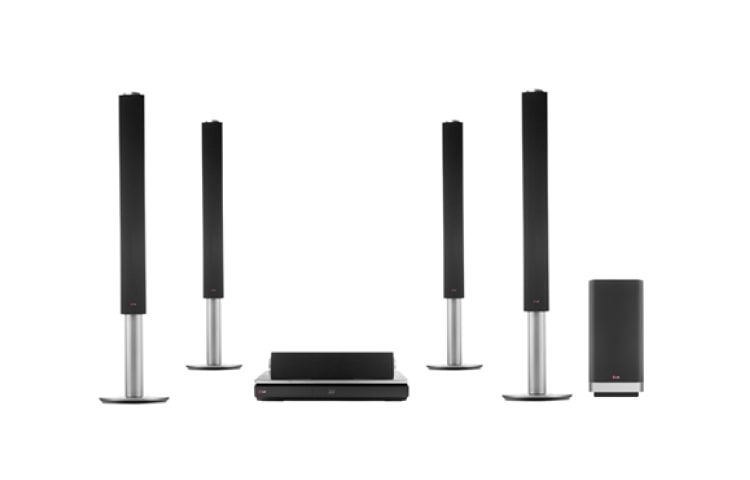 LG 9.1-KANAVAINEN KOTITEATTERIJ?RJESTELM?, JOSSA ON LANGATTOMAT TAKAKAIUTTIMET. TEHOKKAIDEN 1 460 WATIN KAIUTTIMIEN PINTA ON ARAMIDIA. EXTRA SMART BLU-RAY -SOITIN, VERKKOSELAUS, WI-FI, DLNA, PRIVATE SOUND, 4K UPSCALING -SKAALAUS JA 3D-TUKI. K?YNNISTYS 5 SEKUNNISSA. EDESS? JA TAKANA PYSTYKAIUTTIMET., BH9540TW