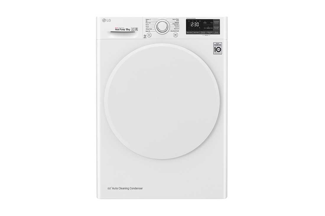 LG 8-kg DUAL Inverter Heat Pump? Eco-Hybridikuivain L?mp?pumpputekniikalla , RC80U2AV0W