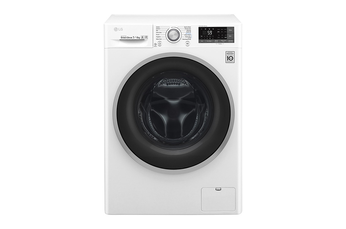 LG 1-7 kg /1-4 kg Slim Kuivaavat pesukoneet kanssa Steam, 6 Motion Direct Drive ja Wi-Fi, 1-7 kg / 1-4 kg Slim Vaskemaskine / t?rretumbler med Steam, 6 Motion Direct Drive og Wi-Fi F2DC507N1WS, F2DC507N1WS