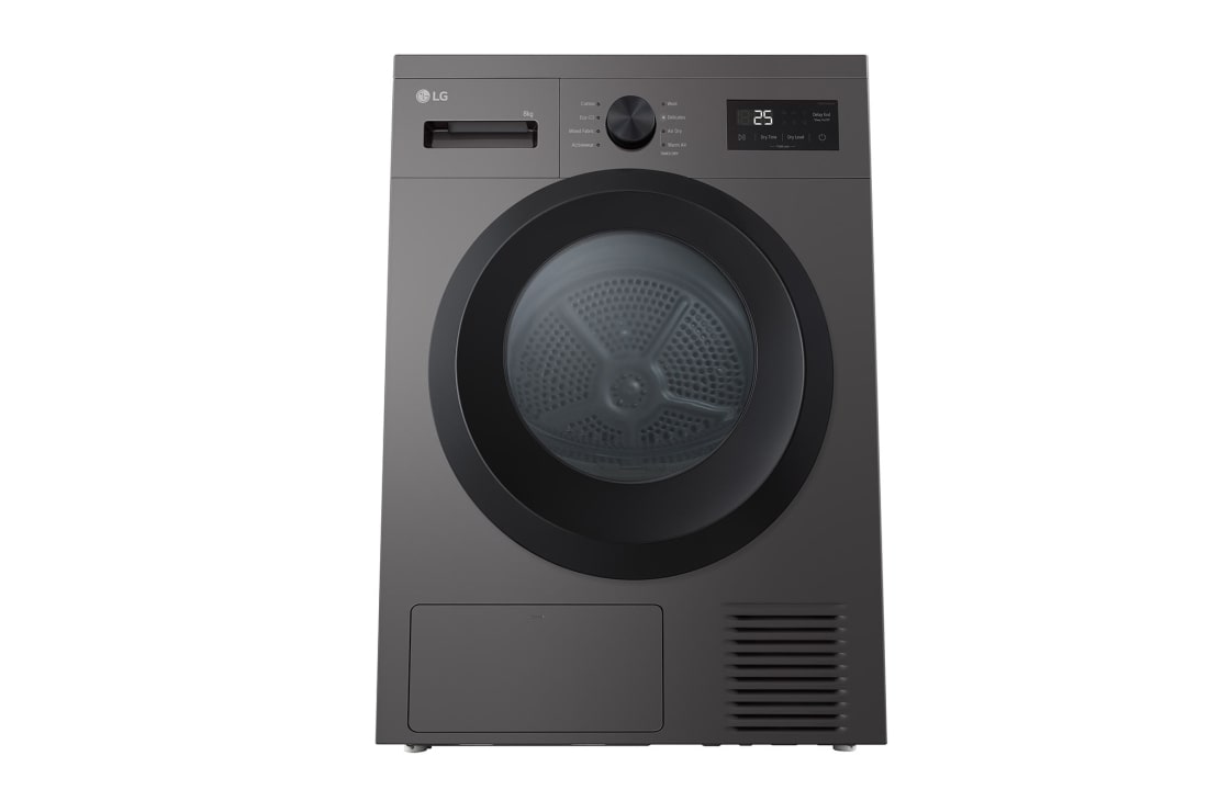 LG 8 kg Kuivausrumpu (Dark Silver) - Energialuokka  C/A+++, Heat Pump ja Smart Diagnosis?  Wi-Fi, 8 kg Kuivausrumpu (Dark Silver) - Energialuokka  C/A+++, Heat Pump ja Smart Diagnosis?  Wi-Fi, RHA1008NDK