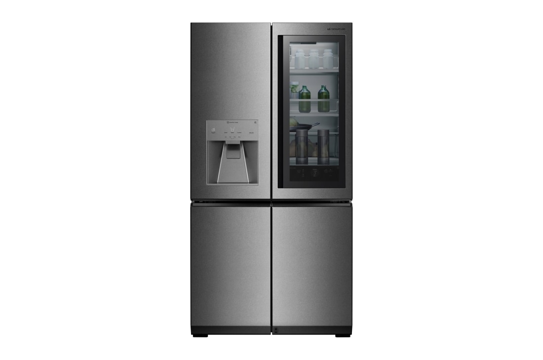 LG 643L InstaView Door in Door French Door (Noble Steel) Energialuokka F, Vesi/j?? vesijohtoliit?nn?ll?, Smart Diagnosis? - Wi-Fi-yhteys, LSR100