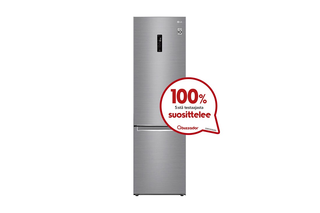 LG 2.03M 384L J??kaappipakastimet (Shiny Steel) - Energialuokka E, Door Cooling? ja Smart Diagnosis? - Wi-Fi-yhteys, GBB72PZDZN