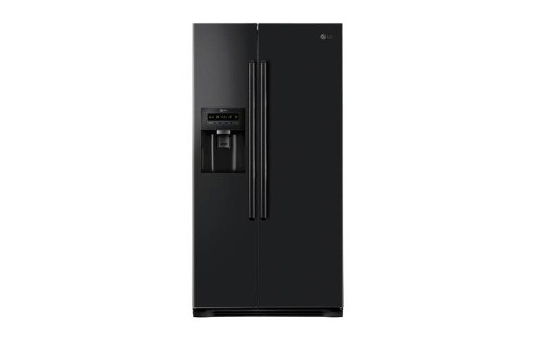 LG Energialuokan A+ Side-by-side-kaappi, ei tarvitse sulattaa. Non Plumbing -annostelija. (Nettotilavuus 508 litraa), GS3159WBHV