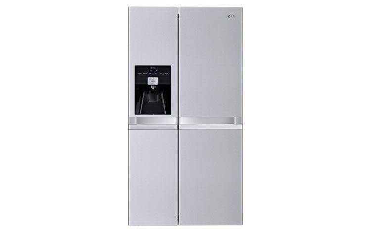 LG Side-by-side-kaappi, ei tarvitse sulattaa. Non Plumbing -annostelija. (Nettotilavuus 540 litraa), GSL545NSYZ