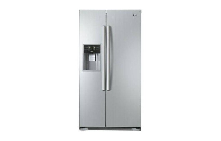 LG A-energialuokan Side-by-side-kaappi, ei tarvitse sulattaa. Veden ja j??palojen annostelija (508 litraa), GW-L207FLQK