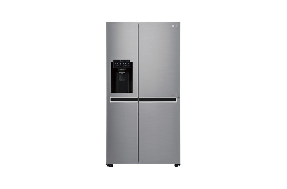 LG 625L Side by Side (Shiny Steel) Energialuokka F, Vesi/j?? ilman vesijohtoliit?nt??, ThinQ? - Wi-Fi-yhteys, GSL761PZXV