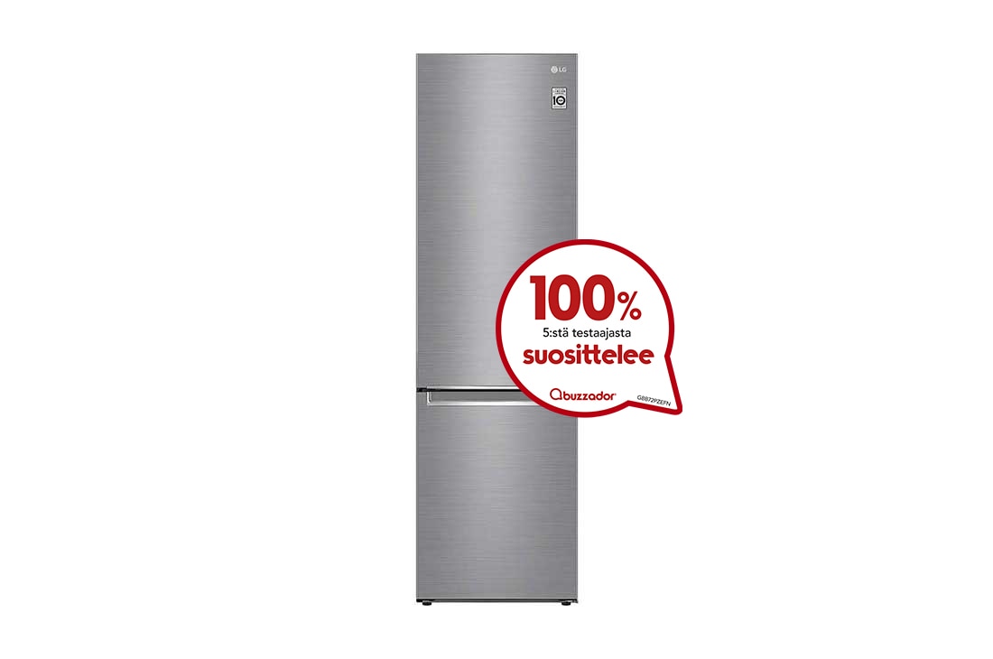 LG 2.03M 384L J??kaappipakastimet(Shiny Steel) - Energialuokka D, Door Cooling?, Multi Flow, GBB72PZEFN