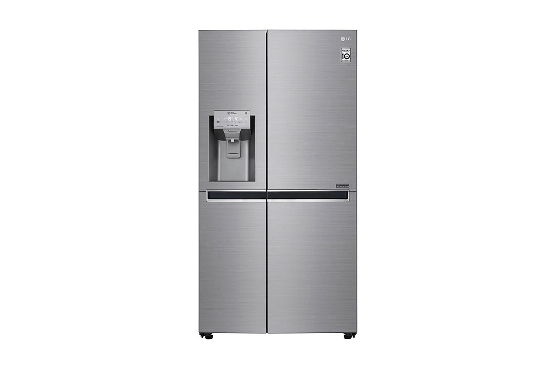 LG 625L Side by Side (Shiny Steel) - Energialuokka F, Vesi/j?? vesijohtoliit?nn?ll?, Smart Diagnosis?, GSL960PZUZ