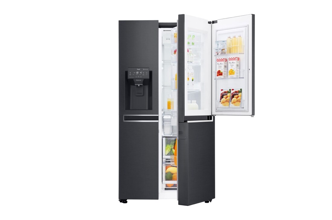 LG 625L Door in Door? Side by Side (Matte Black) Energialuokka F,  Vesi/j?? ilman vesijohtoliit?nt??, Smart Diagnosis? - Wi-Fi-yhteys, GSJ761MCZZ
