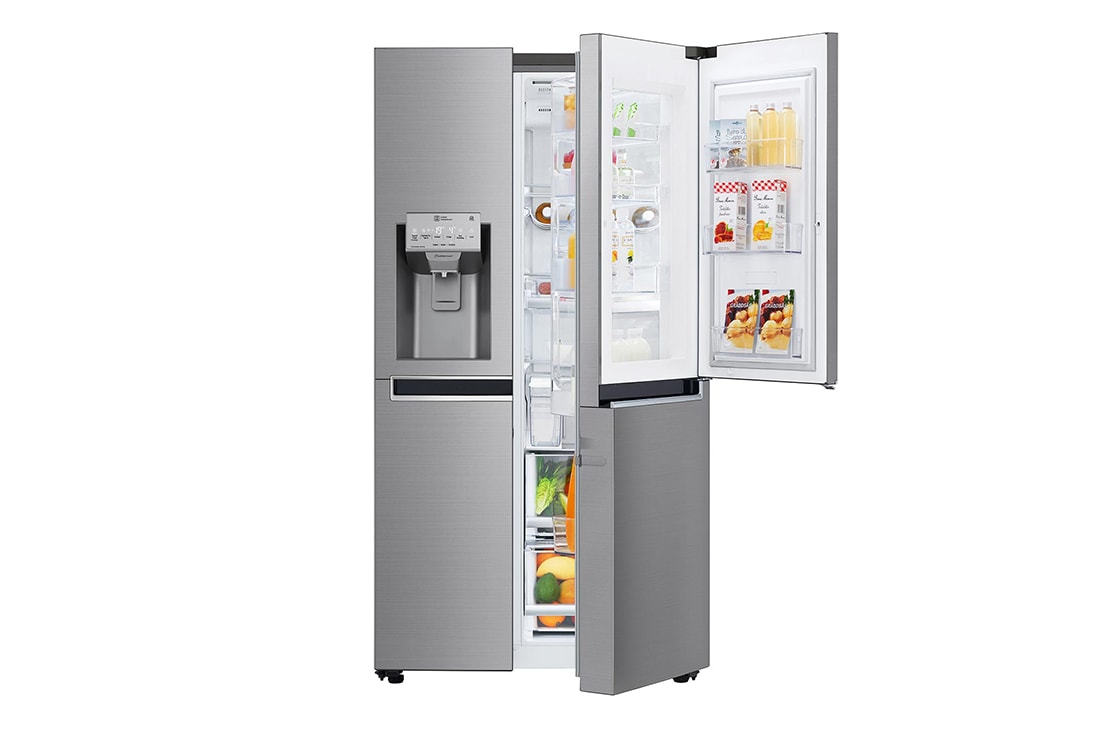 LG 625L Door in Door? Side by Side (Shiny Steel) Energialuokka E,  Vesi/j?? ilman vesijohtoliit?nt??, Smart Diagnosis? - Wi-Fi-yhteys, GSJ961PZCZ