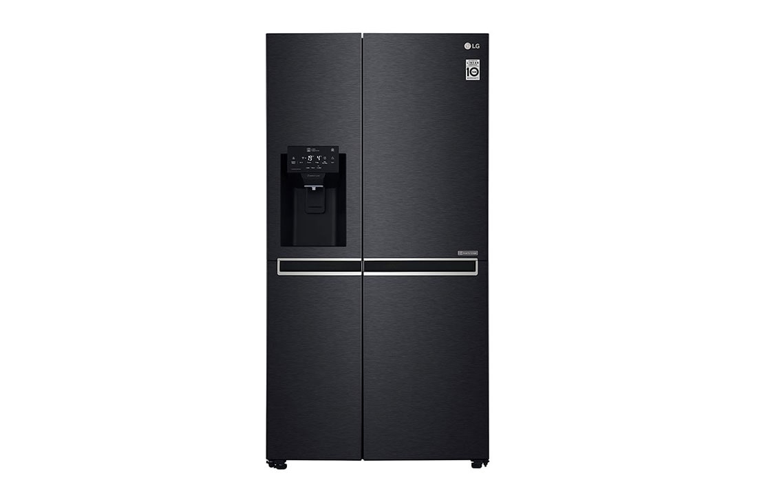 LG 625L Side by Side (Matte Black) Energialuokka F, Vesi/j?? ilman vesijohtoliit?nt??, Smart Diagnosis? - Wi-Fi-yhteys, GSL761MCXV