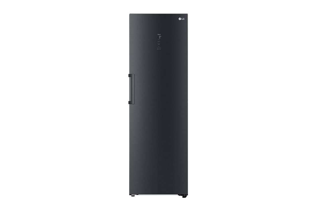 LG 386L Vapaasti seisova j??kaappi (Matte Black) - Energialuokka C, Door Cooling?, LINEARCooling?, FRESHBalancer?, Smart Diagnosis? - Wi-Fi-yhteys, Vetolaatikko, GLM71MCCSX