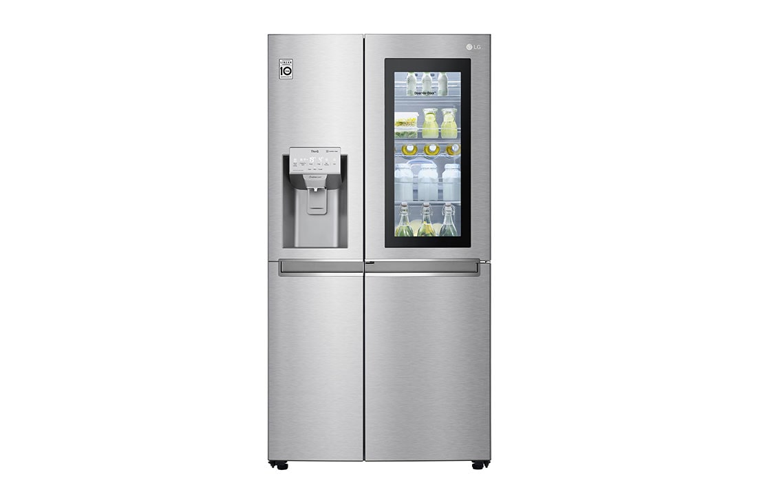 LG 625L InstaView Door in Door? Side by Side (Noble Steel) Energialuokka E, Vesi/j?? ilman vesijohtoliit?nt??, Smart Diagnosis? - Wi-Fi-yhteys, GSX961NECE, GSX961NECE