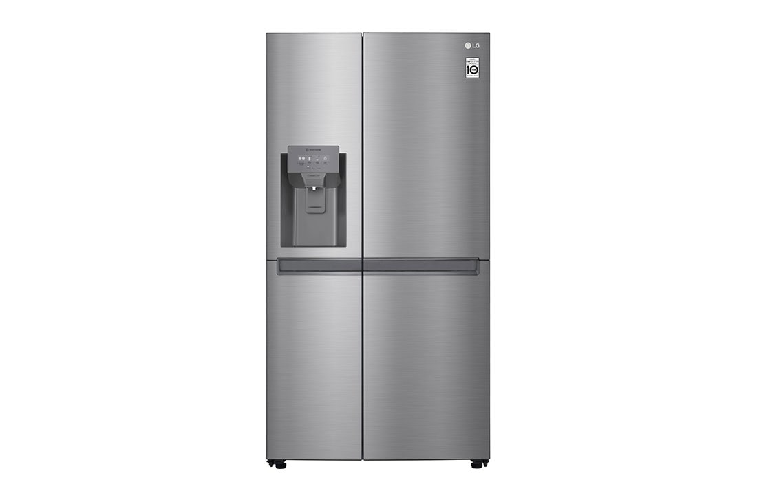 LG 625L Side by Side (Shiny Steel) - Energialuokka F, Vesi/j?? ilman vesijohtoliit?nt??, Smart Diagnosis?, GSL481PZXZ, GSL481PZXZ