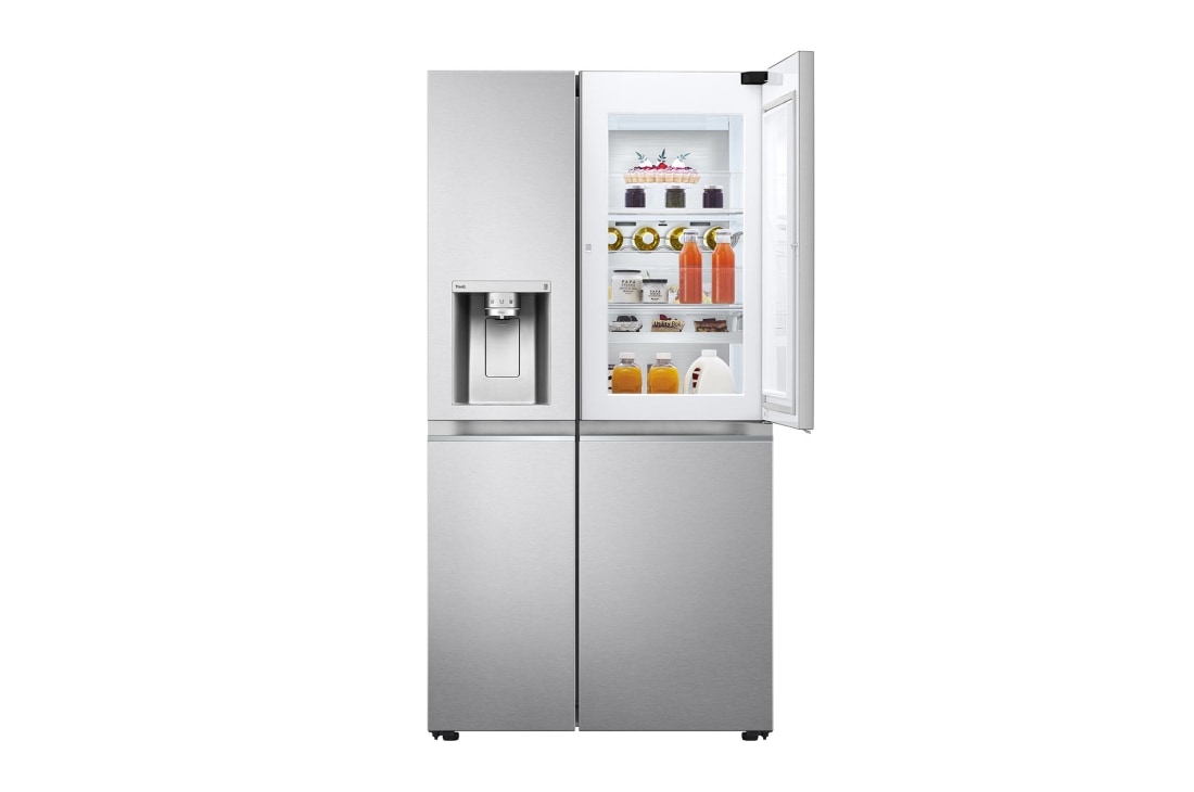 LG 635L Door in Door? Side by Side (Brushed Steel), Energialuokka E, Vesi/j?? vesijohtoliit?nn?ll?, Smart Diagnosis? - Wi-Fi-yhteys, GSJV90BSAE, GSJV90BSAE