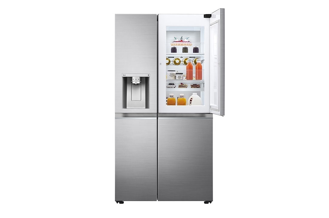 LG 635L Door in Door? Side by Side (Shiny Steel), Energialuokka E, Vesi/j?? ilman vesijohtoliit?nt??, Smart Diagnosis? - Wi-Fi-yhteys, GSJV91PZAE, GSJV91PZAE