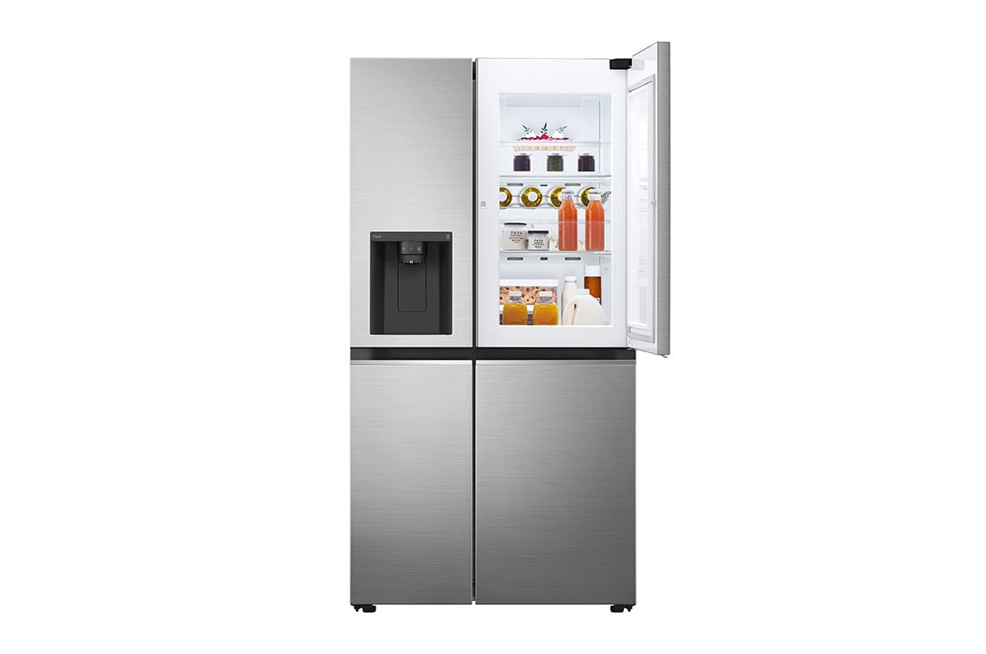 LG 635L Door in Door? Side by Side (Shiny Steel), Energialuokka E, Vesi/j?? ilman vesijohtoliit?nt??, Smart Diagnosis? - Wi-Fi-yhteys, GSJV71PZLE, GSJV71PZLE