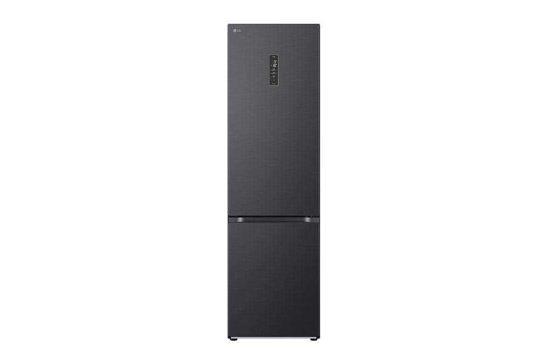 LG 2.03M 387L J??kaappipakastimet (Matte Black) - Energialuokka C, Door Cooling? ja Smart Diagnosis? ja Wi-Fi, front view, GBV5250CEP