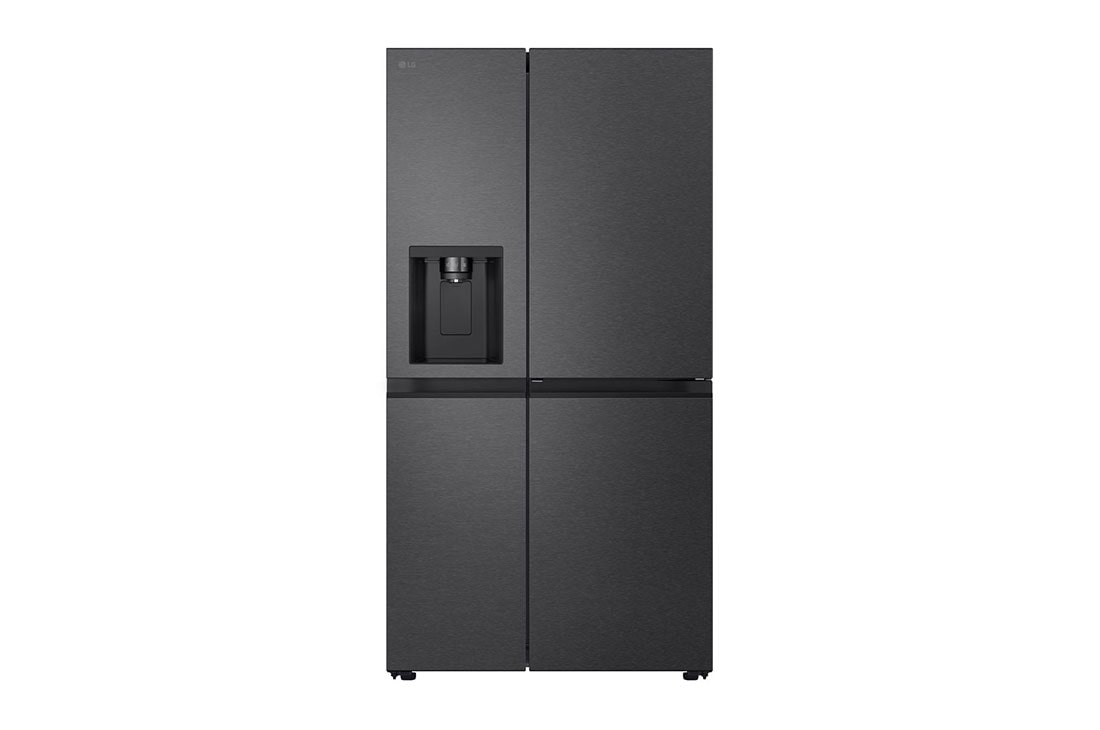 LG 641L Side by Side (Matte Black), Energialuokka E, Vesi/j?? ilman vesijohtoliit?nt??, Smart Diagnosis? , front view , GSJC41EPPE