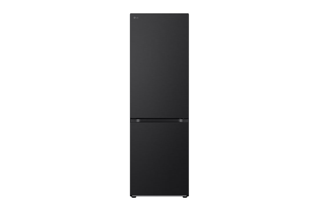 LG 1.86M 344L J??kaappipakastimet (Matte Black) - Energialuokka E, Nature Fresh, Door Cooling+? ja Smart Diagnosis?, front view, GBV3100EEP