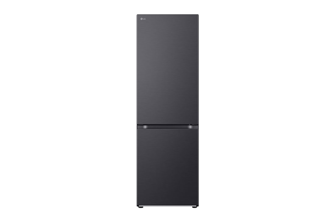 LG 1.86M 344L J??kaappipakastimet (Matte Black) - Energiklasse D, front view, GBV3100DEP