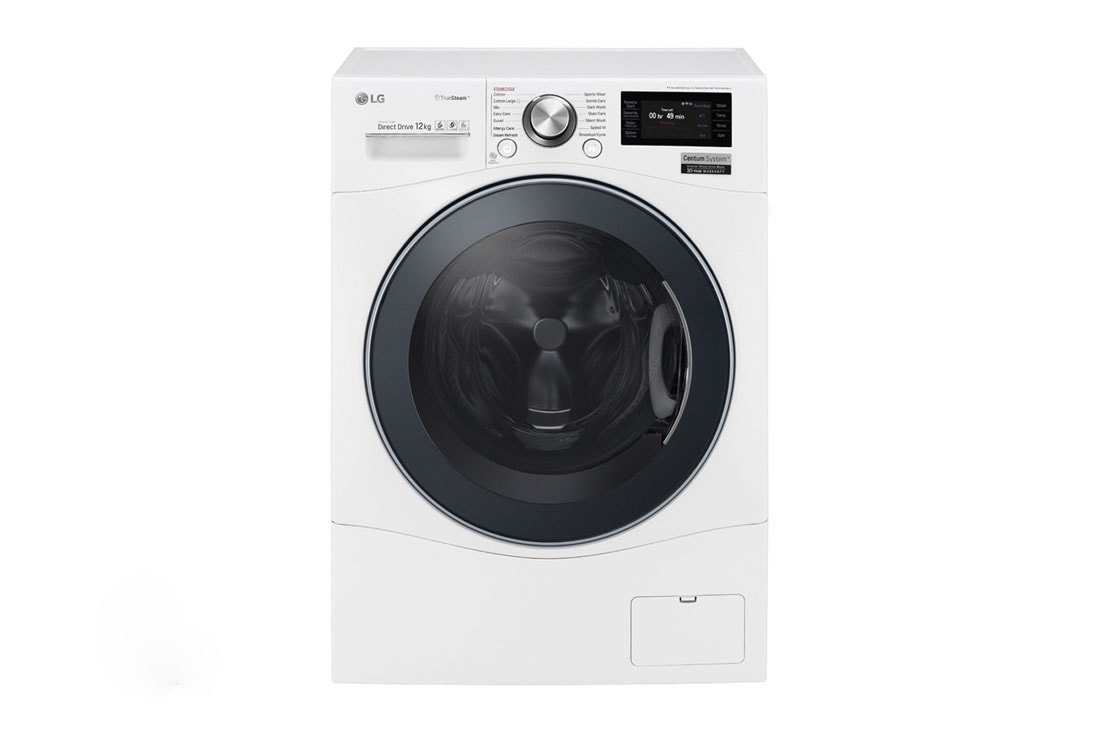 LG 12 kg Pyykinpesukone(Valkoinen) - Centum System?, Energialuokka A, True Steam?, TurboWash?, AI DD?, Smart Diagnosis? - Wi-Fi-hteys, FH6F9BDS2, FH6F9BDS2