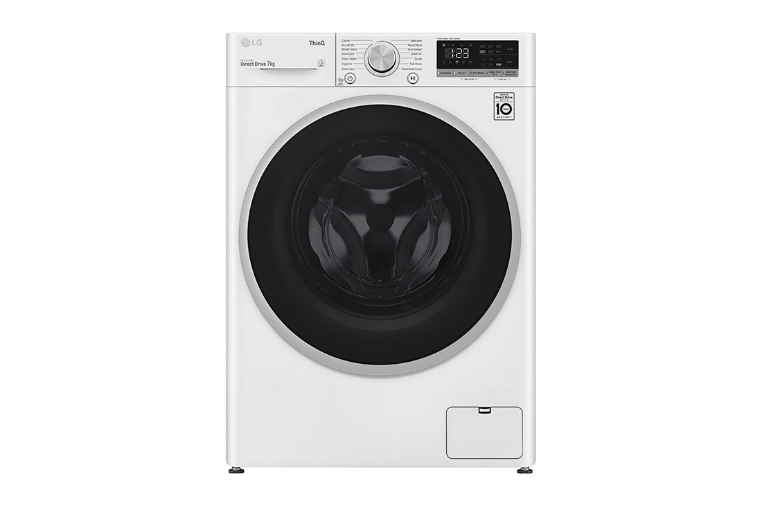 LG 7 kg Pyykinpesukone(Valkoinen) - Energialuokka E, AI DD?, Smart Diagnosis? - Wi-Fi-yhteys, P4A3QN1WS