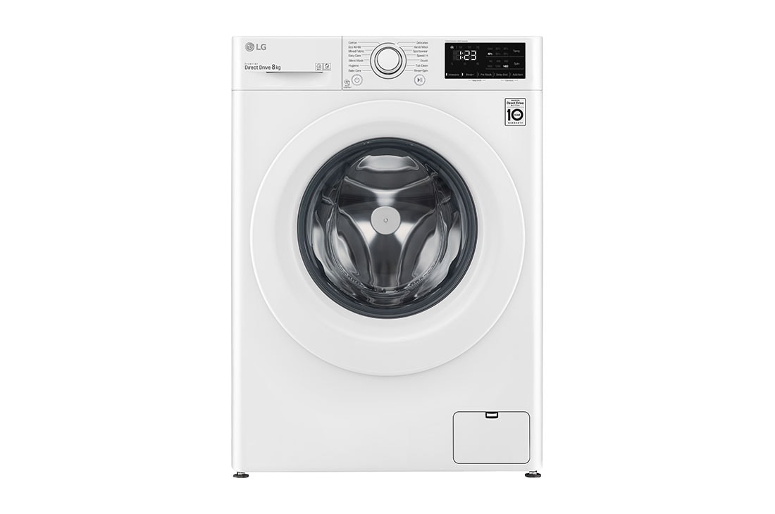 LG 8 kg Pyykinpesukone(Valkoinen) - Energialuokka C, AI DD?, Smart Diagnosis?, F4WP308N0W, F4WP308N0W