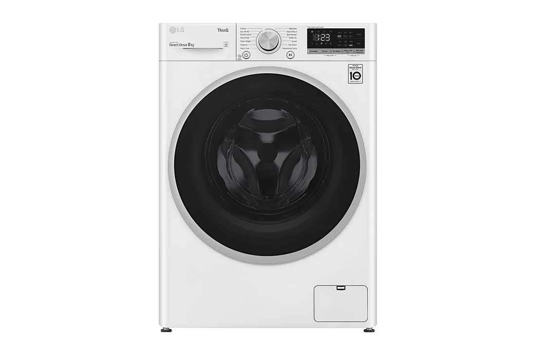 LG 8 kg Pyykinpesukone(Valkoinen) - Energialuokka C, AI DD?, Smart Diagnosis? - Wi-Fi-yhteys, P4AOTN1WE