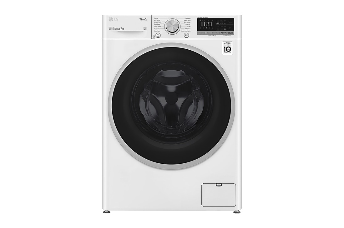 LG 7 kg Pyykinpesukone(Valkoinen) - Energialuokka D, AI DD?, Smart Diagnosis? , P2A3QN1WSE, P2A3QN1WSE