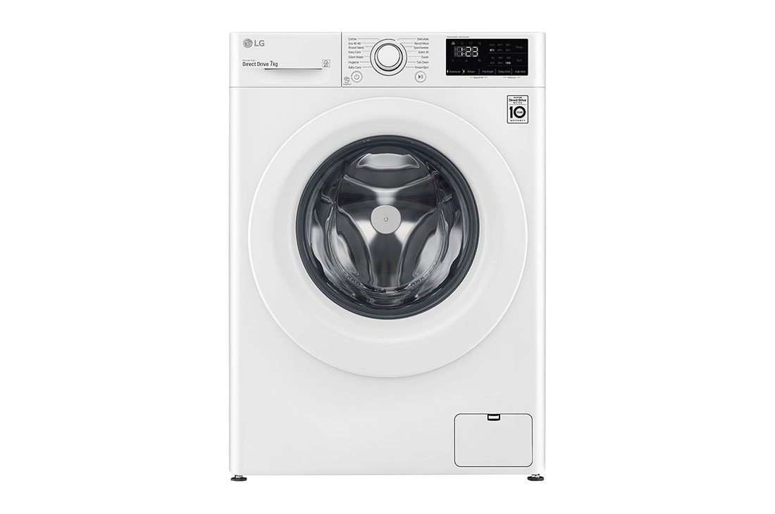 LG 7 kg Pyykinpesukone(Valkoinen) - Energialuokka D, AI DD?, Smart Diagnosis?, F2WP307N0WS