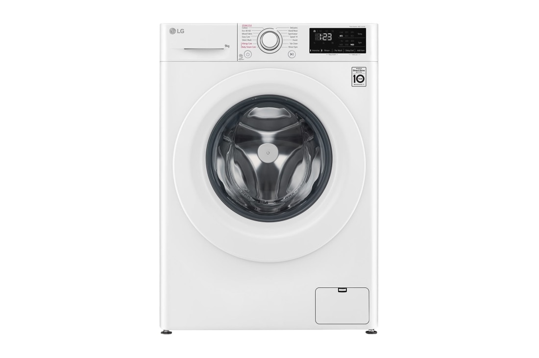 LG 9 kg Pyykinpesukone(Valkoinen) - Steam, Energialuokka A, AI DD?, Smart Diagnosis?, FV34VNS0A, FV34VNS0A