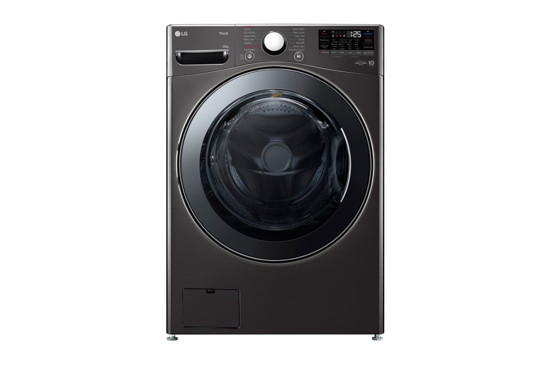 LG 20 kg Pyykinpesukone(Musta)  - Energialuokka B, Steam, TurboWash?, AI DD?, Smart Diagnosis? kanssa Wi-Fi, FVB20NS2TE