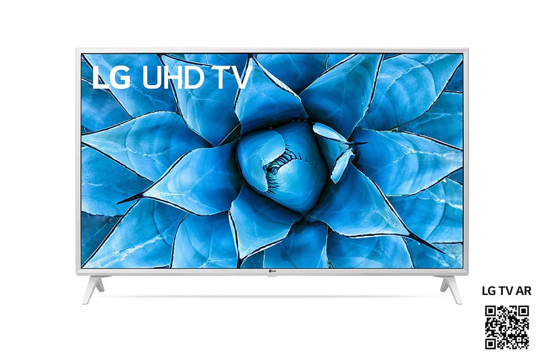 LG UN73 tuuman 4K UHD -?lytelevisio, front view with infill image, 49UN73906LE