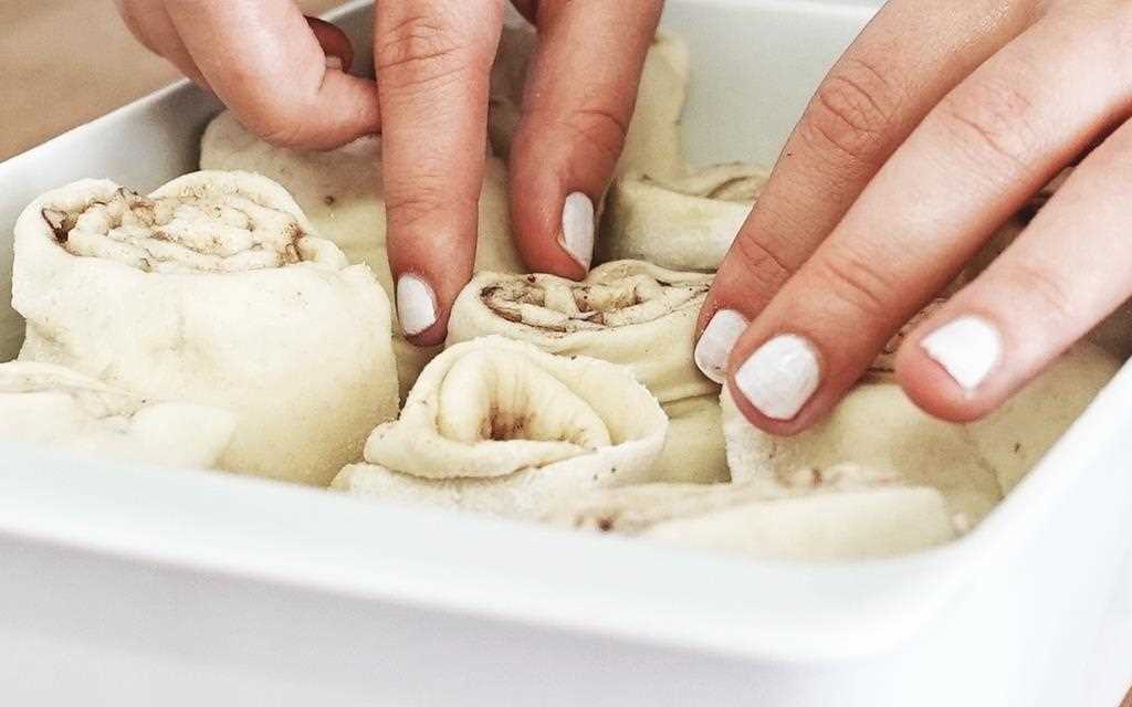 The dough is prepared to be baked in the NeoChef Countertop Microwave Oven