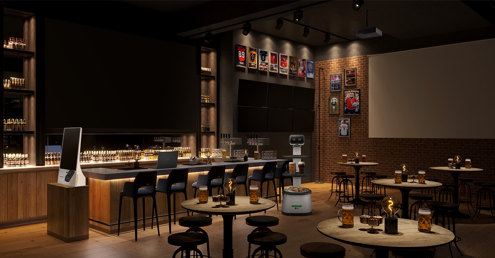 Discover how LG provides optimal solutions for sports pubs.