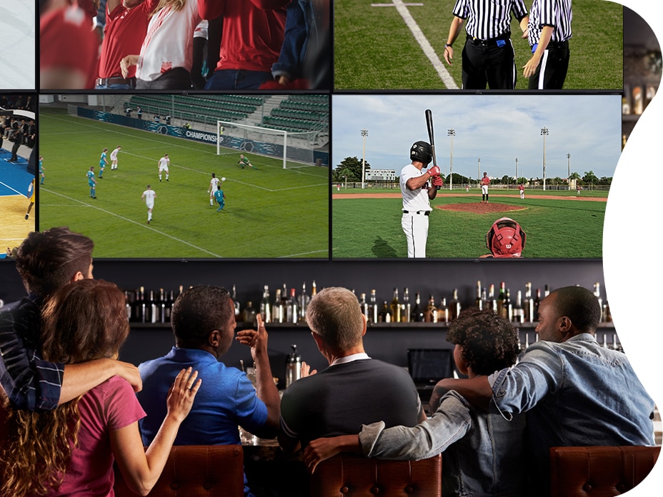 Do you want to install multiple displays that broadcast various sports at the same time? Try considering LG's UHD TV Signage. 