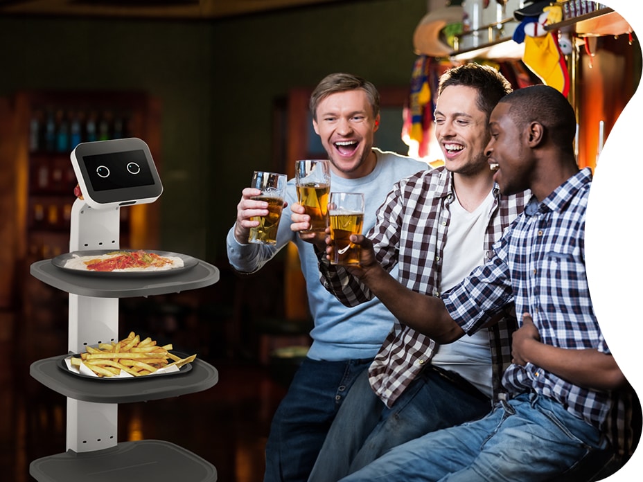 LG CLOi ServeBot is your choice if you want a more efficient business operation. Delivering is much more convenient.