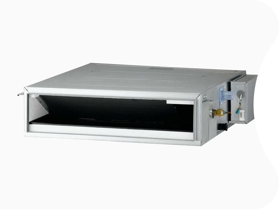 LG's ceiling concealed duct readily handles air within closed environments.