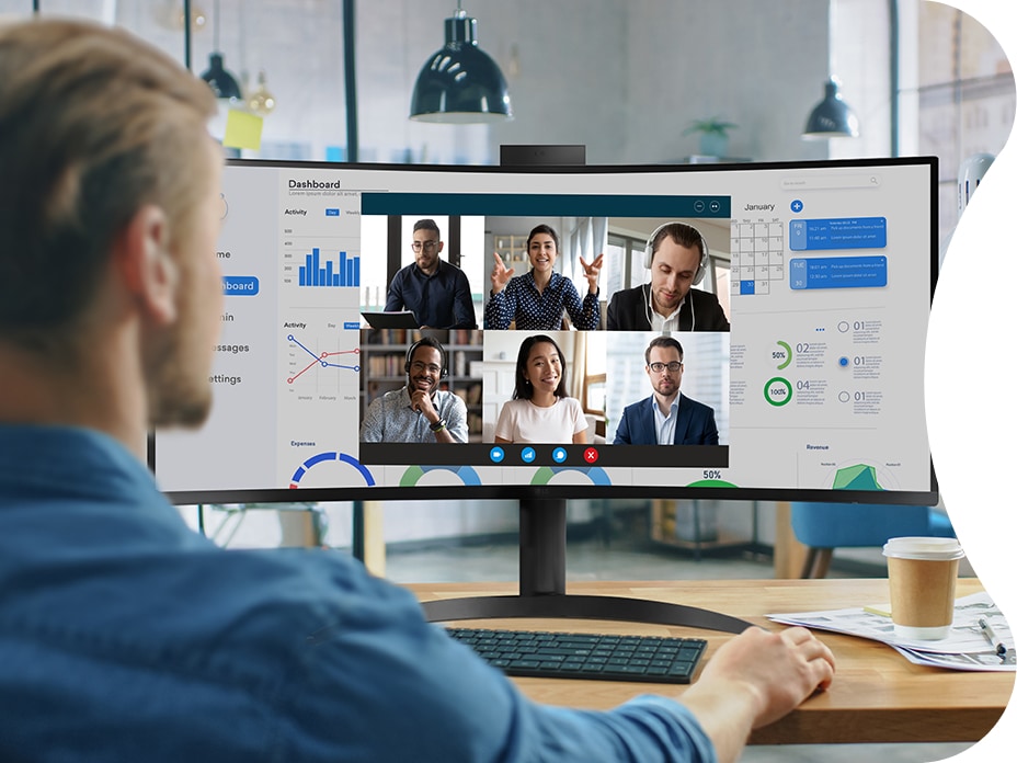 Meet LG 34CR651, an all-in-one thin client that adds value to the work environment with superior performance and low cost.