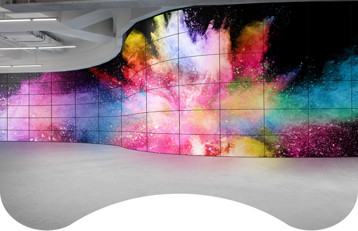 LG OLED signage delivers unsurpassed advertising effectiveness, redesigning space as a prestige enhancing landmark with perfect colors and innovative forms.