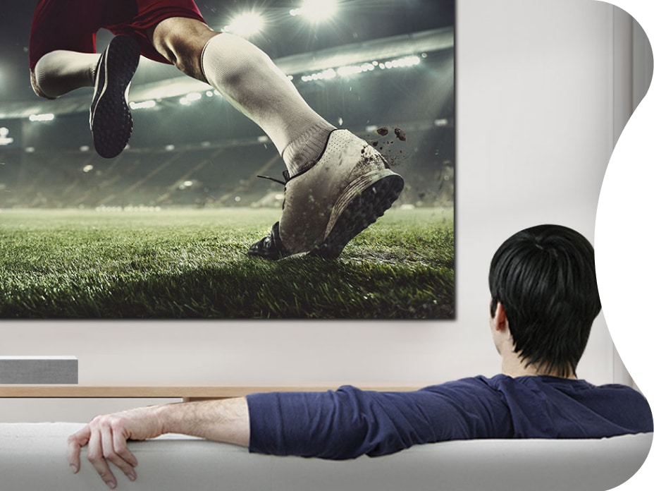 Install the large screen on a wall of your broad home cinema. Delicate and vivid colors and contrasts let you meticulously review complex or high-resolution materials