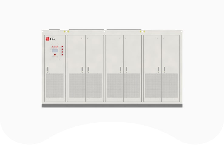 Store the electric energy generated from solar power system with LG’s commercial ESS.