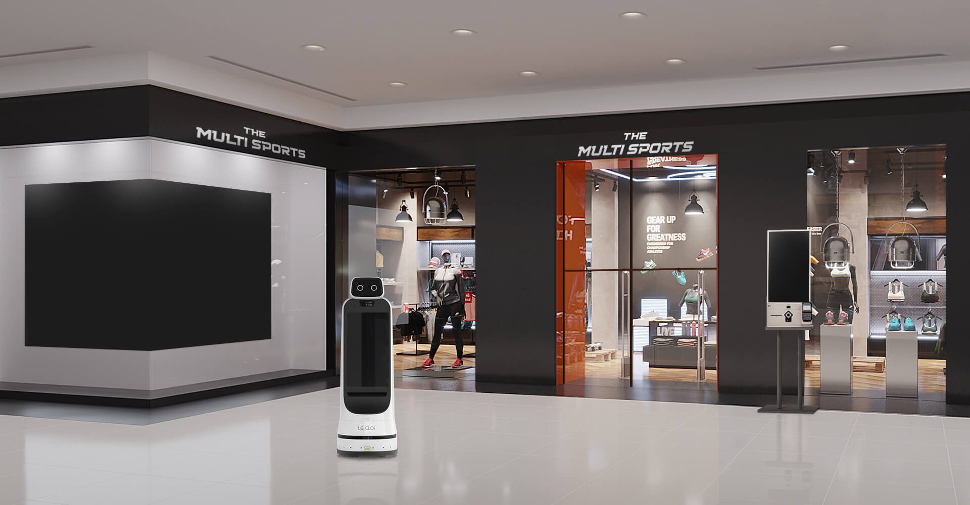 Explore how LG provides integrated retail solutions for indoor areas in complex malls.