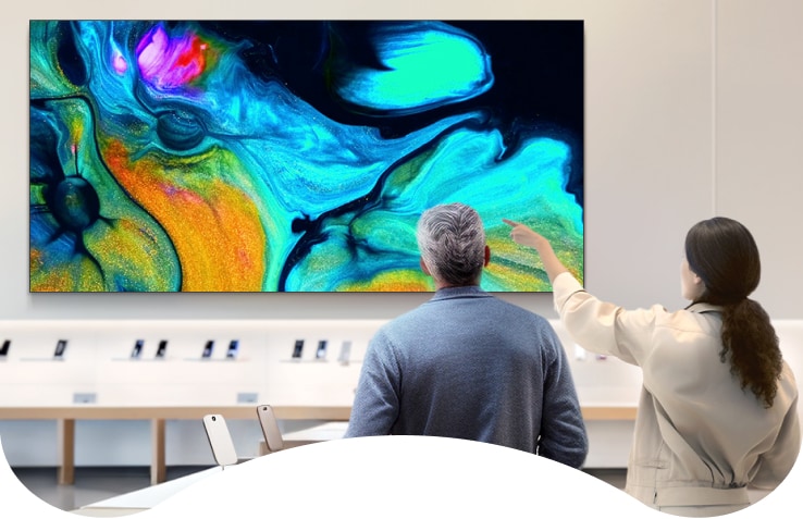 LG LED Bloc boasts unrivaled picture quality and optimum cable-less design. 